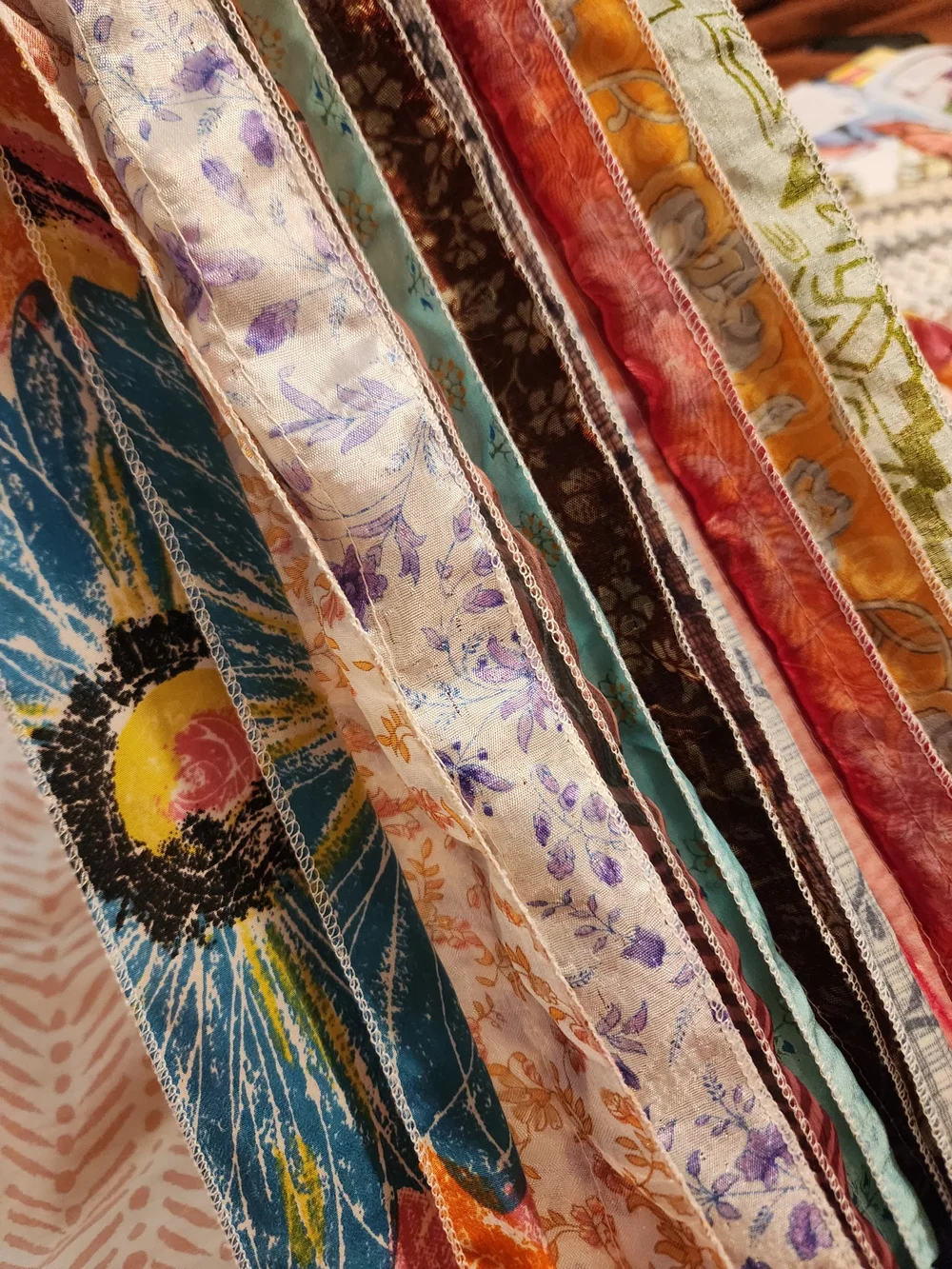 Sari Silk Multicolor Lightweight Women's Scarf